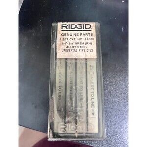 RIDGID 1/4" - 3/8" NPSM (R.H) Alloy Steel Universal Bolt Dies 47830